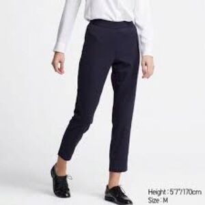 Uniqlo Ponte Slim Pants Navy Medium
